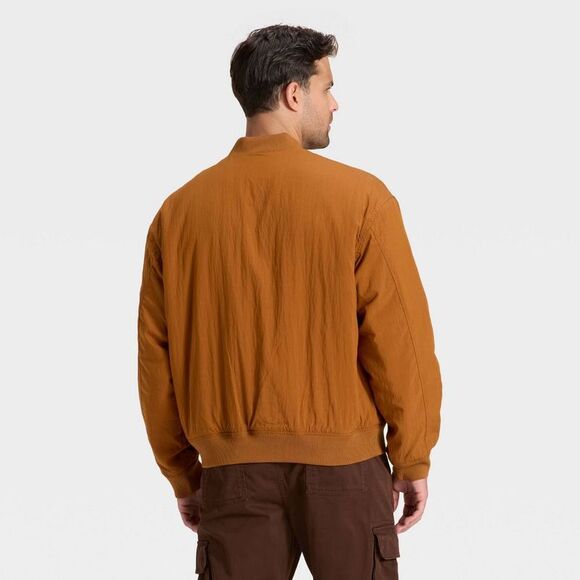 Goodfellow & Co - Men's Varsity Jacket - Goodfellow & Co Brown M Brown - Picture 2 of 3